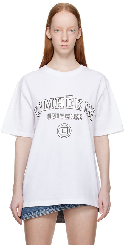 Photo: KIMHĒKIM White Universe T-Shirt
