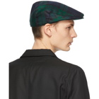 Comme des Garcons Shirt Green Lochcarron Edition Wool Tartan Flat Cap