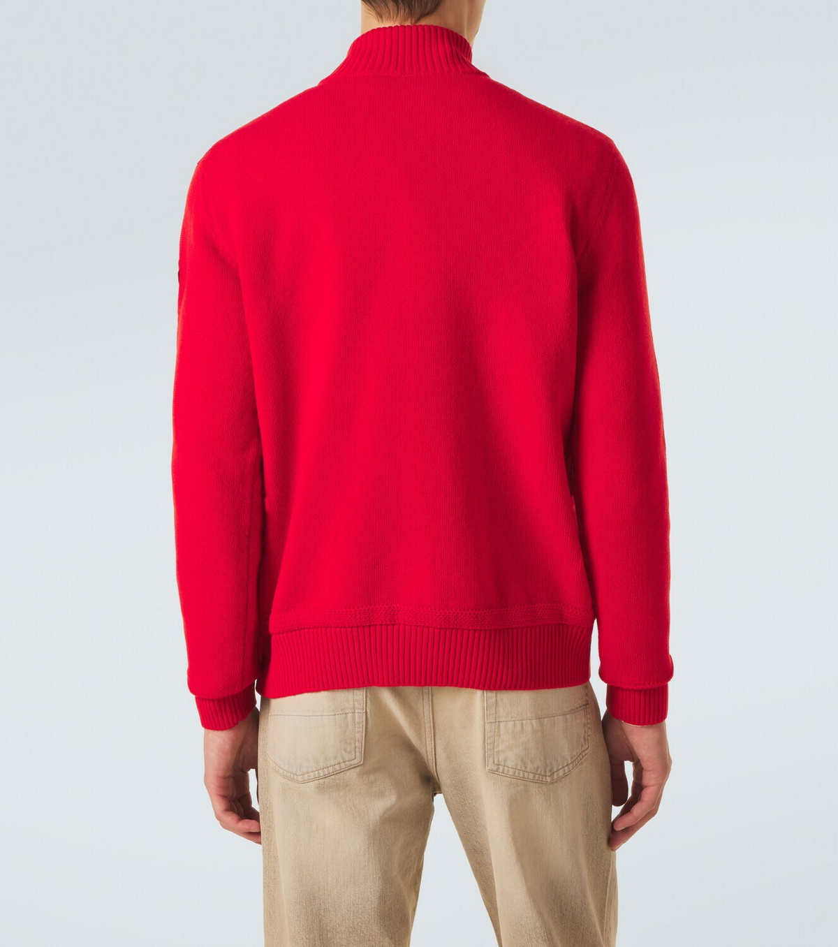 Moncler Wool and cashmere half-zip sweater