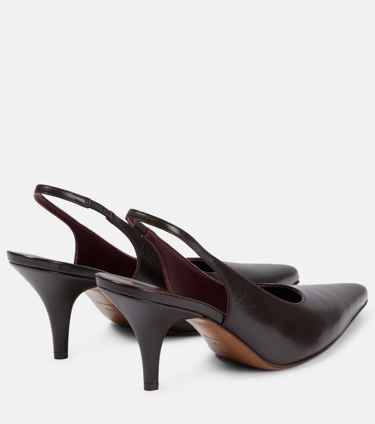 The Row Slingback leather pumps