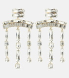 Area Oversized baguette earrings