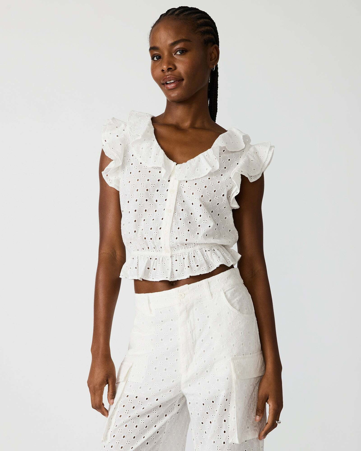 Steve Madden Mayra Top in White