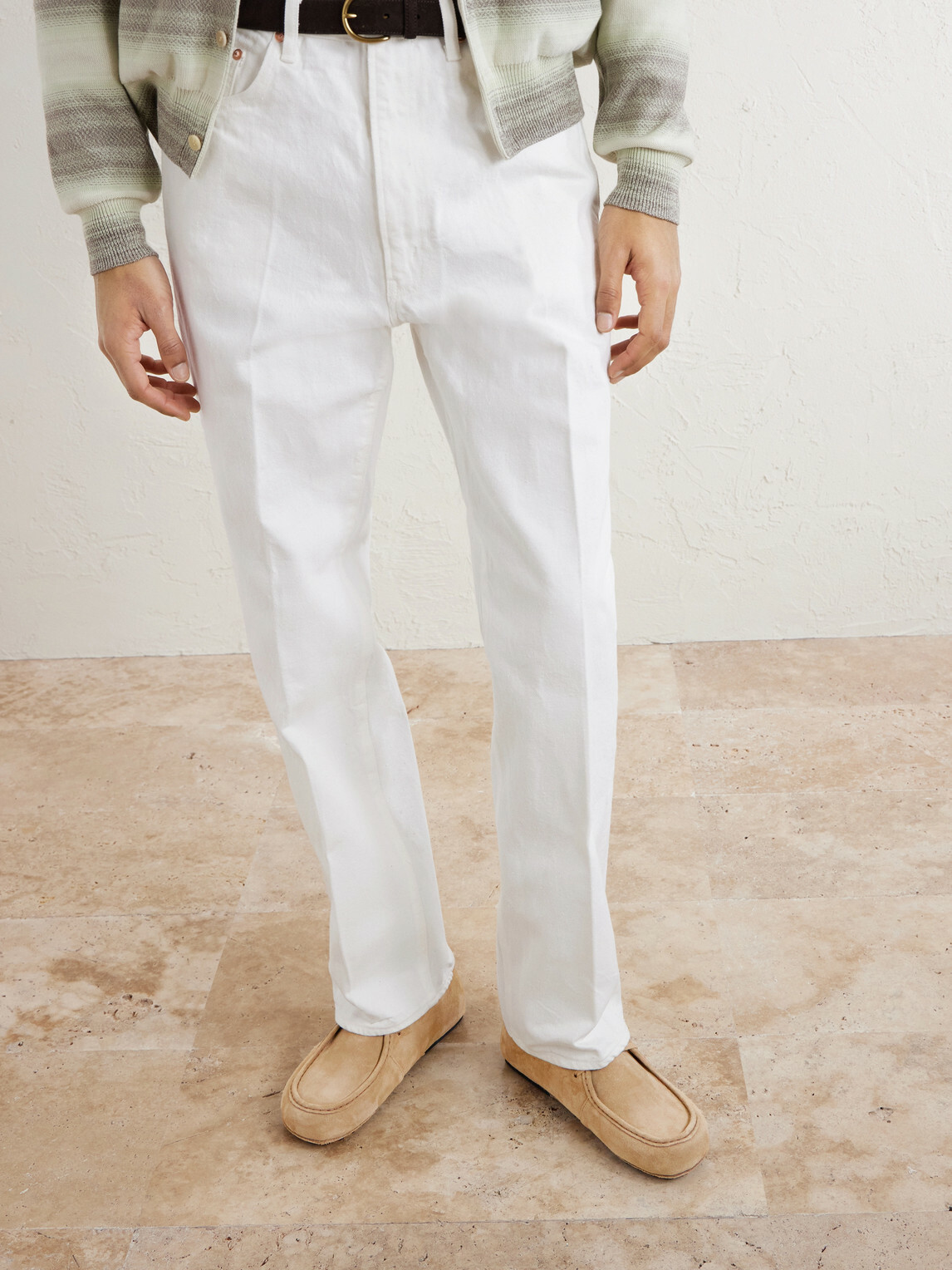 Tod's - Wallabee Suede Derby Shoes - Neutrals