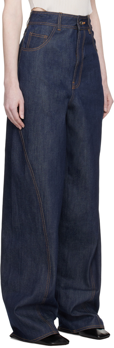Elleme Blue Wavy Jeans