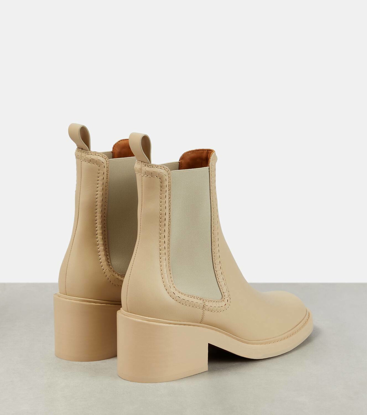 Chloé Mallo leather Chelsea boots