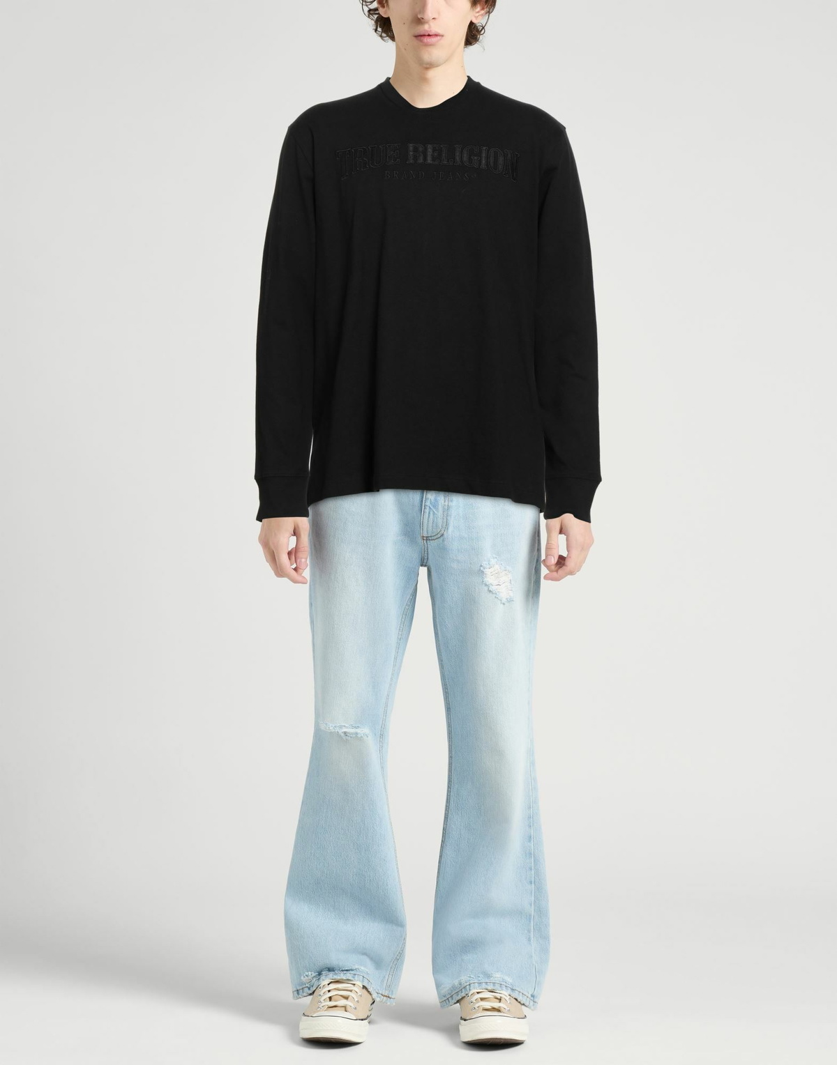 True Religion Mens T-shirt in Black