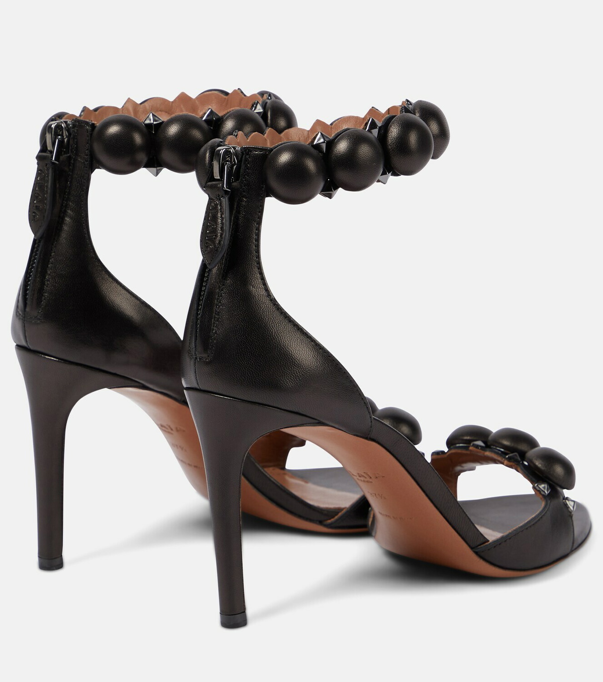 Alaïa La Bombe 90 leather sandals ALAÏA