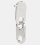 Acne Studios Chain Lock logo drop earrings