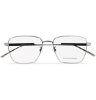 Bottega Veneta - Square-Frame Silver-Tone Optical Glasses - Silver