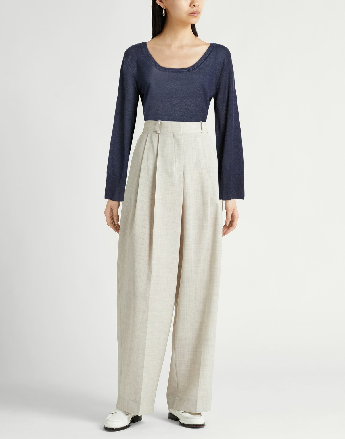 Malo Womens Sweater in Navy