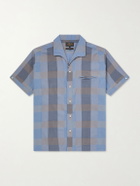 Beams Plus - Italian Collar Checked Cotton Shirt - Blue