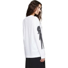 Simone Rocha White Ribbon Rosette Print Long Sleeve T-shirt