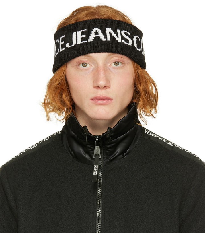 Photo: Versace Jeans Couture Black & White Logo Headband