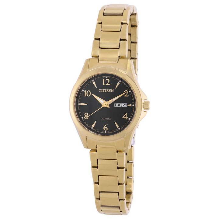 Photo: Citizen Quartz Black Dial Ladies Watch EQ0612-58E