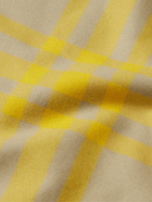 Burberry - Checked Cotton-Twill Shirt - Yellow