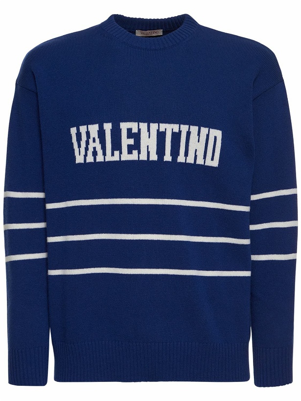 Photo: VALENTINO - Logo Wool Knit Sweater