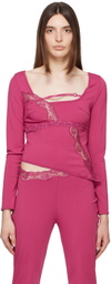 VAILLANT SSENSE Exclusive Purple Asymmetric Blouse