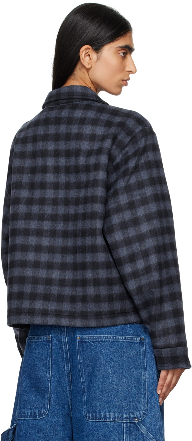 Sky High Farm Workwear Navy Wool Zip Jacket