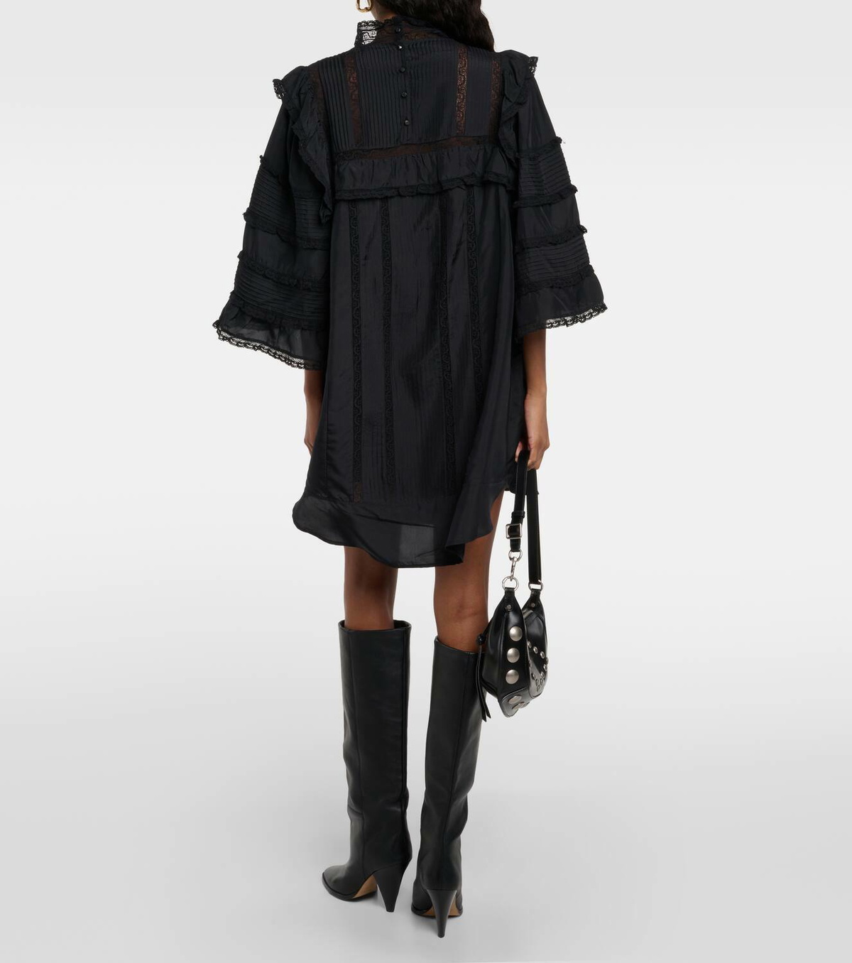 isabel marant silk ruffle dress Isabel Marant Silk Organza Ruffle Dress (M/L) on Garmentory