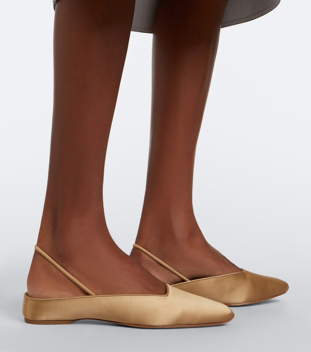 Calvin Klein Collection Lana satin slingback flats