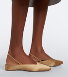 Calvin Klein Collection Lana satin slingback flats