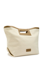 Max Mara Logo-appliquéd Canvas Tote bag - Camel - One Size