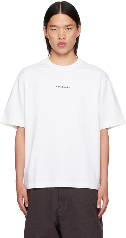 Photo: Acne Studios White Relaxed-Fit T-Shirt