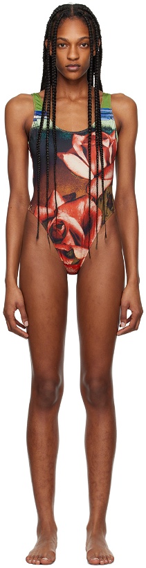 Photo: Jean Paul Gaultier Red 'The Roses' Swimsuit