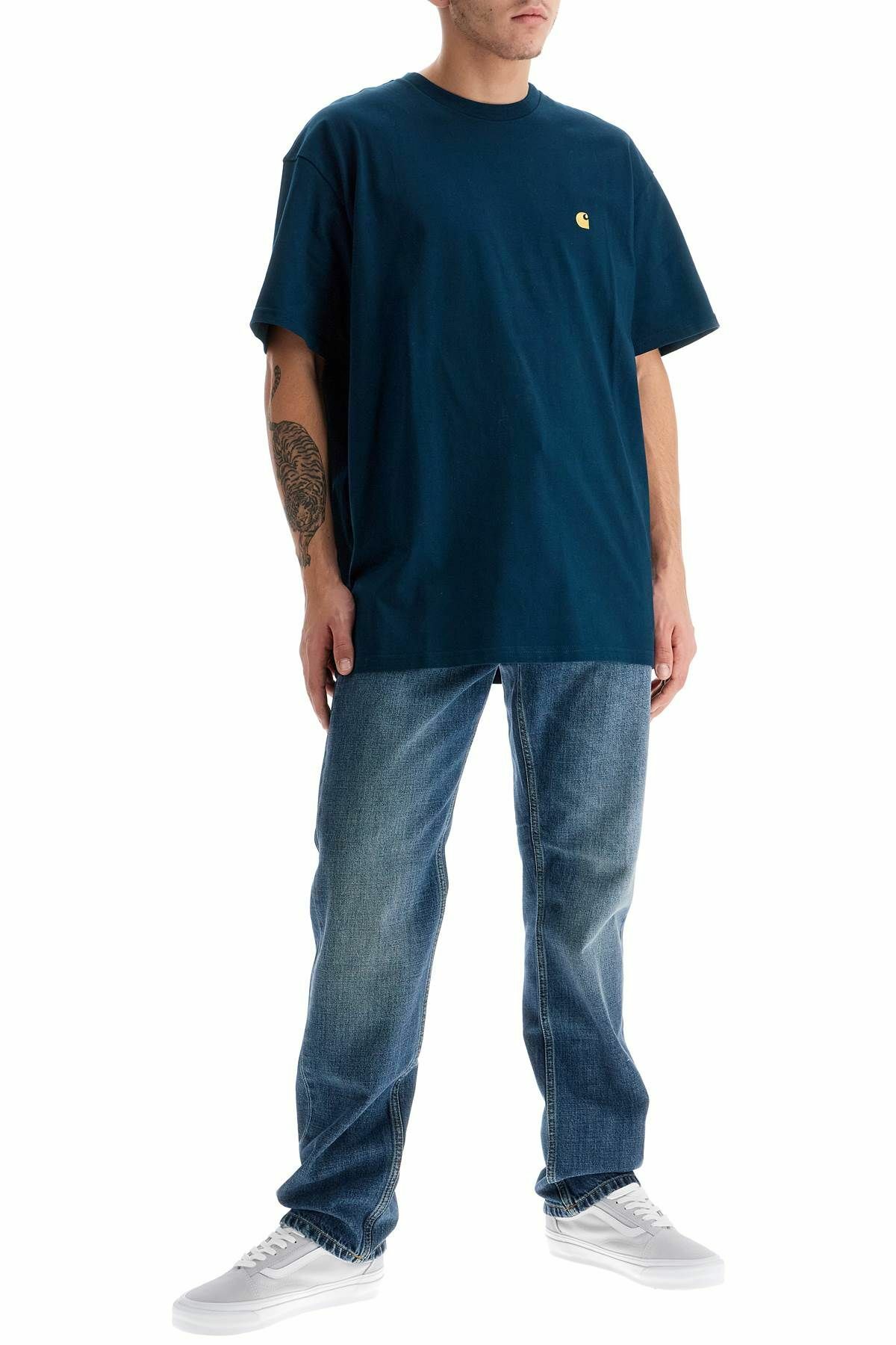 CARHARTT WIP chase oversized t-shirt Blue Carhartt WIP