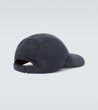 Loro Piana Logo suede baseball cap