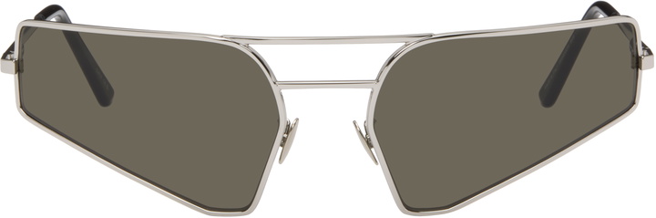 Photo: Rick Owens Silver Concordians Prong Sunglasses