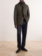 Zegna - Hooded Twill Coat - Green