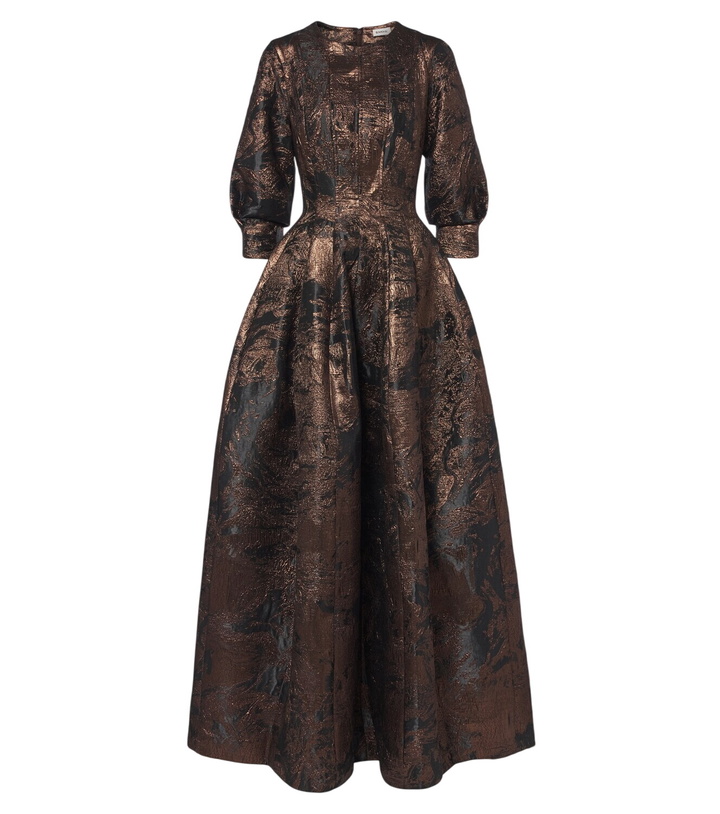 Photo: Simkhai Claravelle jacquard gown