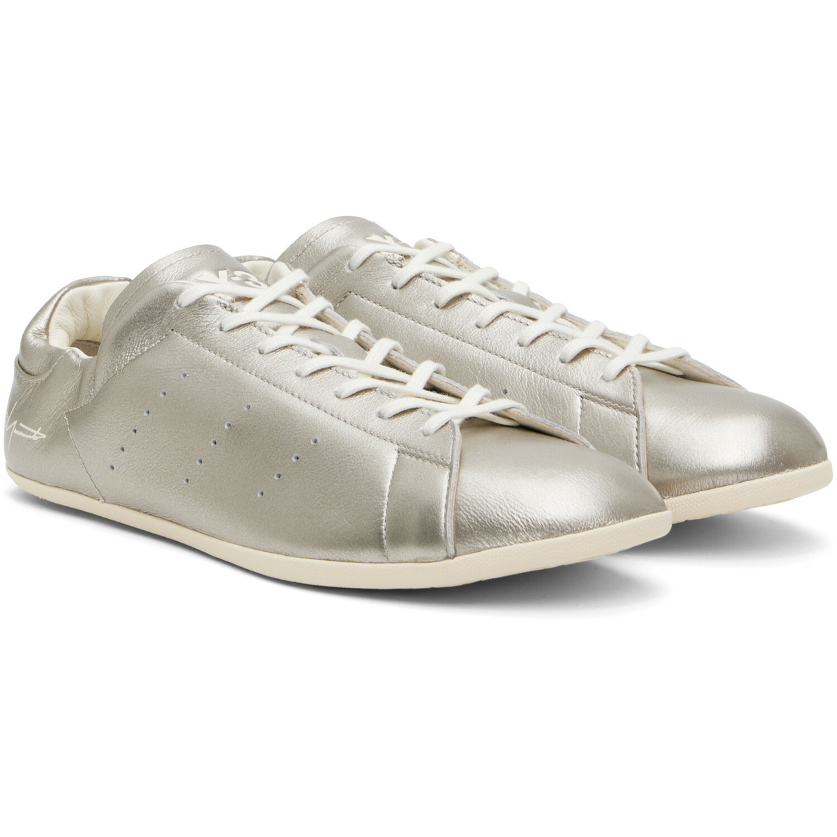 Y-3 Silver Stan Smith Lo Pro Sneakers