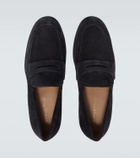 Gianvito Rossi George suede penny loafers