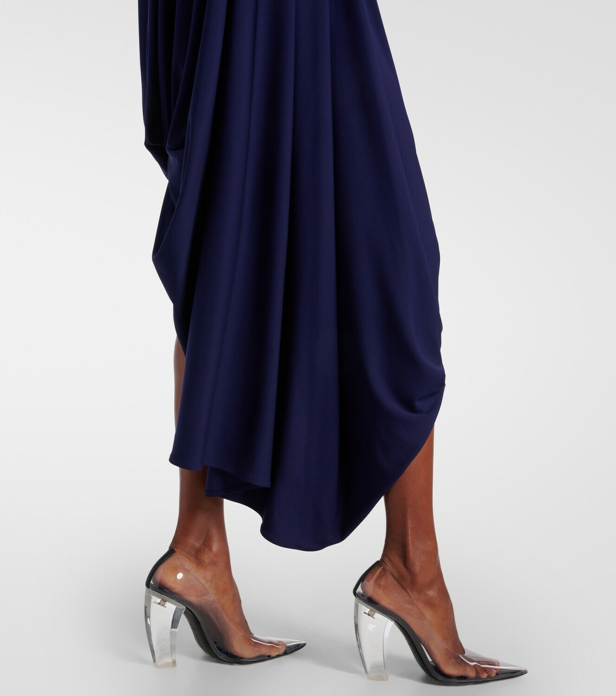 Sportmax Ariete 1234 draped jersey maxi dress