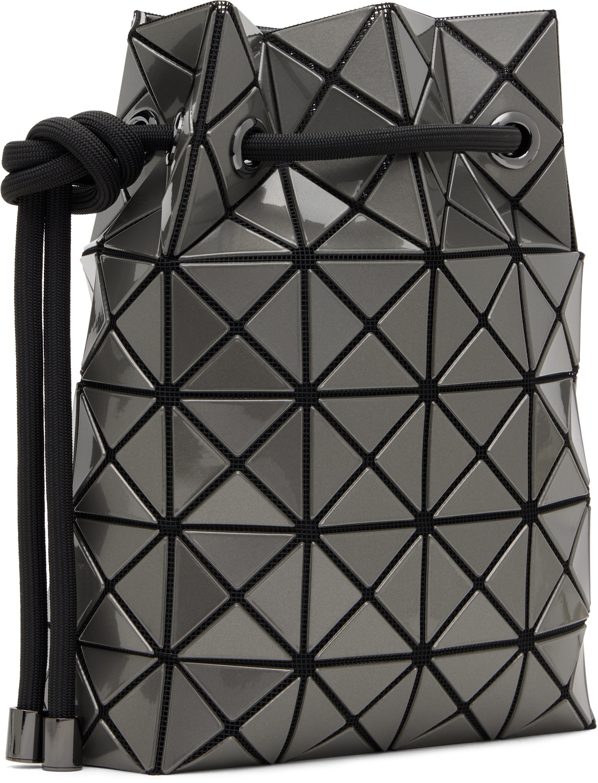 Burgundy Wring Gloss Bag by BAO BAO ISSEY MIYAKE on Sale
