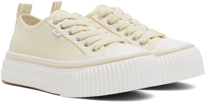 スニーカー Low Top Ami 1980 Sneakers - AMI Paris - Cotton - Off White AMI Paris Off-White Low Top Ami 1980 Sneakers AMI