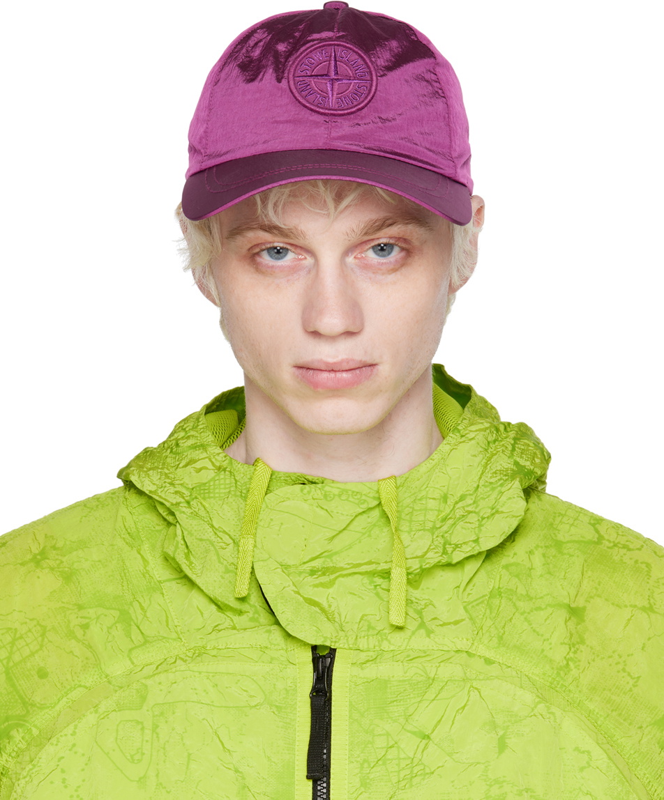 Stone Island Purple Metal Cap Stone Island