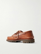 Yuketen - Kiltie Fringed Leather Brogues - Brown