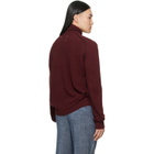 Maison Margiela Burgundy Virgin Wool Turtleneck