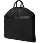Ermenegildo Zegna - Rubber-Trimmed Shell and Pelle Tesutta Leather Garment Bag - Men - Black