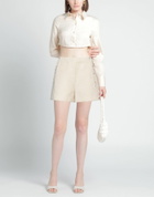 Maje Womens Shorts & Bermuda Shorts Cream