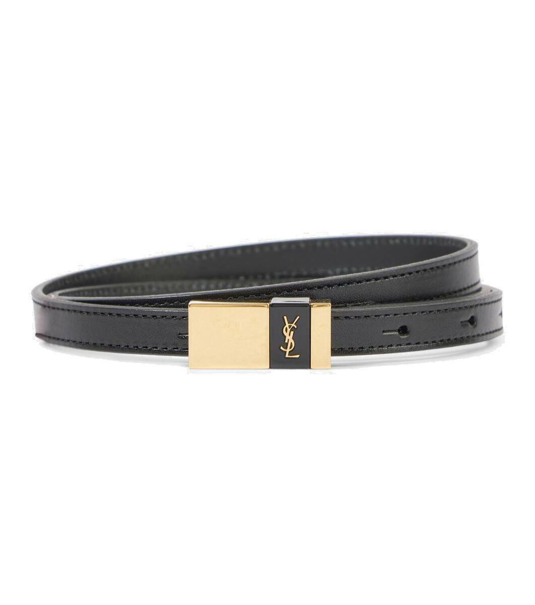 saint laurent leather belt
