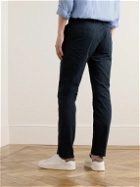Sid Mashburn - Field Slim-Fit Tapered Garment-Dyed Cotton-Twill Trousers - Blue