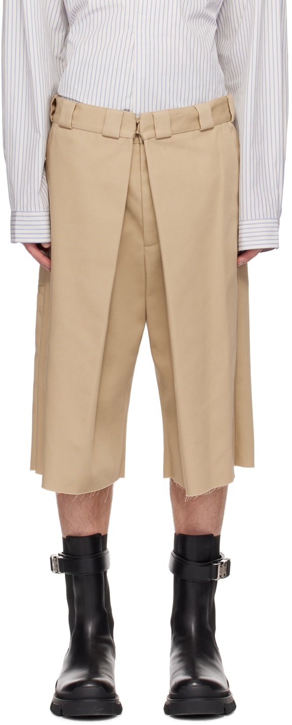 Photo: Givenchy Beige Extra Wide Shorts