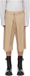 Givenchy Beige Extra Wide Shorts