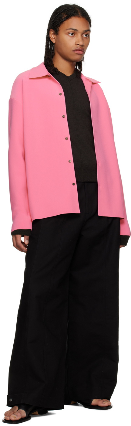 Birrot Pink Point Collar Shirt