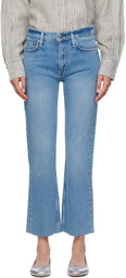 rag & bone Blue Peyton Ankle Bootcut Jeans