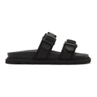 Bottega Veneta Black Logo Sandals